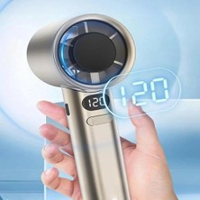 Aesco El Tipi Mini Fan, 250MAH Batarya, USB Şarj Edilebilir, Doğal Rüzgar Özelliği, Taşınabilir ve Kompakt Tasarım, Seyahat ve Ofis Için Ideal, Yüksek Performans, Serinletici Etki (Beyaz Fzm-01)
