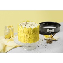 Aesco Kelepçeli Kek Kalıbı - Pastacılık Için Yapışmaz, Kolay Çıkarılabilir Teflon Kaplama Pasta Kalıbı (18 Cm)