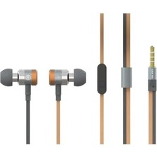 Aesco Metalik Stereo Mikrofonlu Kulaklık 1.2m Kahverengi GM-999K