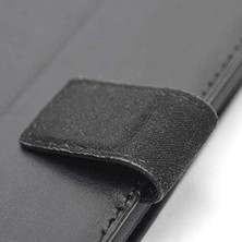 Aesco Apple iPhone 17E ile Uyumlu Kılıfı Cüzdanlı Kapaklı Silikon Iç Kısımlı Darbe Korumalı Kart Bölmeli Standlı Kapak Delüx Siyah
