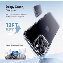 Aesco ile Uyumlu Şeffaf Clear Silikon Yüksek Kalite Darbeye Dayanıklı Şık Telefon Kılıfı (Iphone 16 Pro Max)