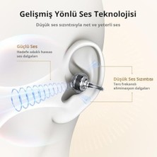 Aesco Earfun Clip Open Ear Adaptif Konforlu Kulaklık - Bluetooth 6.0-40 Saat Oynatma Süresi - IP55 - Gümüş Gri (Earfun Türkiye Garantili)