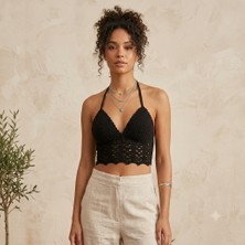 BzDenAl El Örgüsü Crop Büstiyer