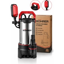 Böhrer BA011461 Paslanmaz 1.5 Hp 11M Dik Saatte 18 Ton Su Bakır Sargılı Dalgıç Pompa