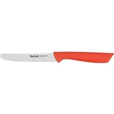 Aesco K27303 Colorfood Evrensel Bıçak 10 cm | Dişli | Alman Paslanmaz Çelik | Çok Yönlü | Korozyona Dayanıklı | Ergonomik | Güvenli, Turuncu