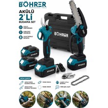 Böhrer BA011375 Çift Akülü Dal Budama Seti - Makas + Testere