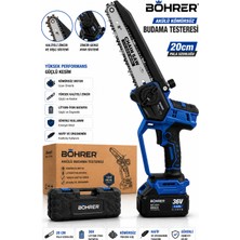 Böhrer BA011452 Çift Batarya Pro 20CM Budama Testeresi - 10 Pilli 36V 5AH