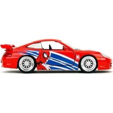 Aesco Jada Hollywood Rides Spider-Man Porsche 911 Gt3 Rs 1:32