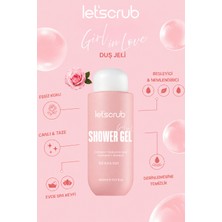 LET'SCRUB Girl In Love Saç ve Vücut Misti + Vücut Peelingi + Duş Jeli Seti | Sls ve Paraben Içermez