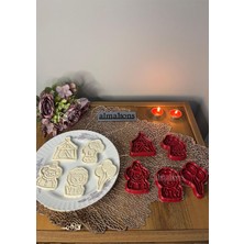Aesco Sirk Hayvanları Kurabiye Kalıbı Seti - Aslan - Hamur Şekillendirici - Şeker Hamuru Kalıp- 5 Adet