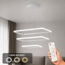 Avizego Diva 3'lü LED Sarkıt Avize 3 Renk Kumandalı