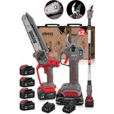 Böhrer BA011447 30MM Budama Makası + 20CM Budama Testeresi + 2m Teleskopik Kol