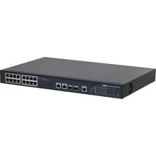 Dahua LR2218-16ET-240-V2 16 Port Poe (8 Port Epoe) Switch (8fe Poe + 8fe Epoe + 2ge + 2ge Kombo,