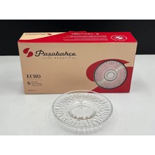 Paşabahçe Echo Cam Çay Tabağı Seti 6'lı 11 cm