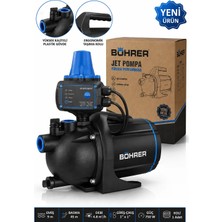 Böhrer BA011454 4 Kat 4 Daire Yeni Model Jet Pompa Bakır Sargılı 1 Hp Su Pompası - Şebeke Suyuna Uygun