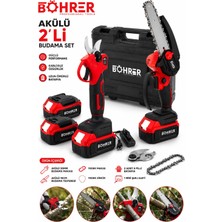 Böhrer BA011374 2 Akülü Dal Budama Seti - 30MM Makas + 10-15CM Testere