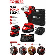 Böhrer BA011405 2 Akülü 450NM Darbeli Somun Sökme Makinesi