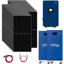 Teknovasyon Arge 30X600W Topcon Güneş Paneli 20KVA Trifaze Inverter 2X51.2V 280AH Lityum Bataryalı Hazır Solar Enerji Paketi