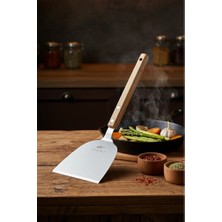 Empressco Bambu Saplı Dayanıklı Çelik Spatula, Mutfakta Şıklık ve Fonksiyonellik