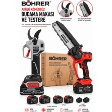 Böhrer BA011508 Dal Budama Bahçe Seti - 30MM Dijital Makas + 20CM Kömürsüz Testere