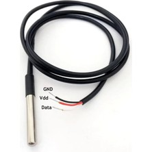 Cin Çin DS18B20K-6X30 ,M6-30MM 3-Kablo Isı Sensör