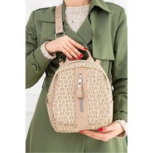 Just Polo Kadın Günlük Kullanıma Uygun Su Geçirmez Çok Bölmeli Sırt Çantası Shopper