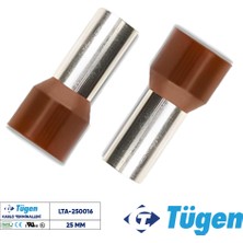 Tügen 25,00MM Izoleli Yüksük Kahverengi ( 1 Kutu 50 Adet )