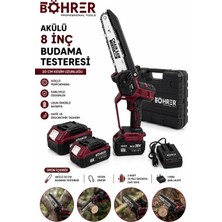 Böhrer BA011399  Çift Akülü 8inç Budama Testeresi - Kömürsüz - 36V 5AH