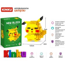 Kinku New Block Pokemn Block Puzzle-Yapboz-3d Zeka Geliştiren- Mini Sevimli Figürler Minyatür