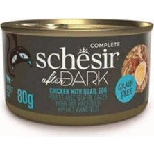 Bezos After Dark Pate Tavuk Etli ve Bıldırcın Yumurtalı Tahılsız Yetişkin Kedi Konservesi 80 gr