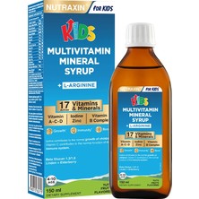 Nutraxin Kids Multivitamin Mineral Şurup 150 ml – Çocuklar Için Takviye Edici Gıda