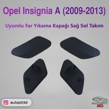 AutoPit 3D Opel Insignia A (2009-2013) Uyumlu Far Yıkama Kapağı Takımı (Sağ + Sol)