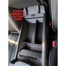 Tech Trade Chery Omoda 5 Ultima 2026 Kolçak Organizer-3 Bölmeli Siyah (OMODA 5'E UYUMLU DEĞİLDİR.)