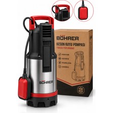 Böhrer BA011463 Yüksek Performans Keson Kuyu Dalgıç Pompa - 1.1 Hp 37M Dik 350M Yatay Max 6.5 Ton Su