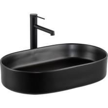 Lena E-W1202MS Tezgah Üstü Lavabo Mat Siyah