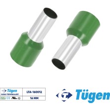 Tügen 16,00MM Izoleli Yüksük Yeşil ( 1 Kutu 100 Adet )