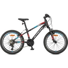 Kron Xc 75 - 24 Mtb - 13' - 21 Vites -V.brake - Mat Siyah/kırmızı-Gri-Mavi