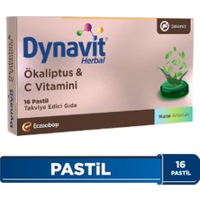 Dynavit Herbal Okaliptus C Vitamini 16 Pastil – Takviye Edici Gıda (Türkiye Menşeli)