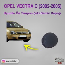 AutoPit 3D Opel Vectra C (2002-2005) Uyumlu Ön Tampon Çeki Demiri Kapağı