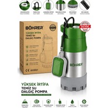 Böhrer BA011465 Yüksek Irtifa Temiz Su Dalgıç POMPA-30M Dik 5.5 Ton 300M Yatay-Bakır Sargılı-1.1 Hp
