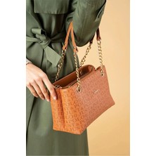 Just Polo Kadın Orta Boy Zincir Detaylı Ayarlanabilir Askılı Şık El & Omuz Çantası Shoulder Bag