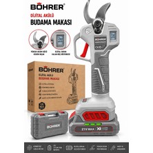 Böhrer BA011445 Çift Akülü 30MM Pro Seri Dal Budama Makası 21V 2AH - Çift Kademeli