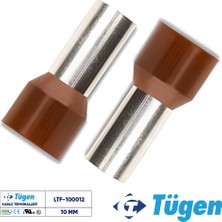 Tügen 10,00MM Izoleli Yüksük Kahverengi ( 1 Kutu 100 Adet )