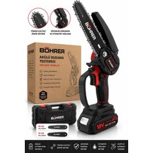 Böhrer BA011444 Çift Akülü 20CM Kömürsüz Zincirli Dal Budama Makinesi - 36V 5AH