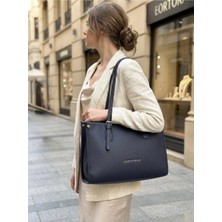 Just Polo Kadın Yeni Sezon Yumuşak Deri Büyük Boy Fermuarlı Lüks Tasarım El Çantası Shopper