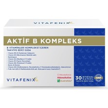Vitafenix Aktif B Kompleks 30 Kapsül – Türkiye Üretimi Bitkisel B Kompleks Takviye Edici Gıda