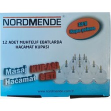 Ett 12'li Profesyonel Hacamat Kupa Seti