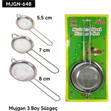 Ett 3 Boy Süzgeç Seti