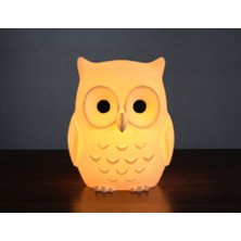 Riva Self Dekoratif Baykuş Tasarımlı 3D Baskı Tealight Mumluk / Ambiyans Aydınlatma