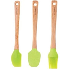 Empressco Doğal Bambu 3'lü Spatula Seti, Pratik ve Şık Mutfak Aksesuarları
